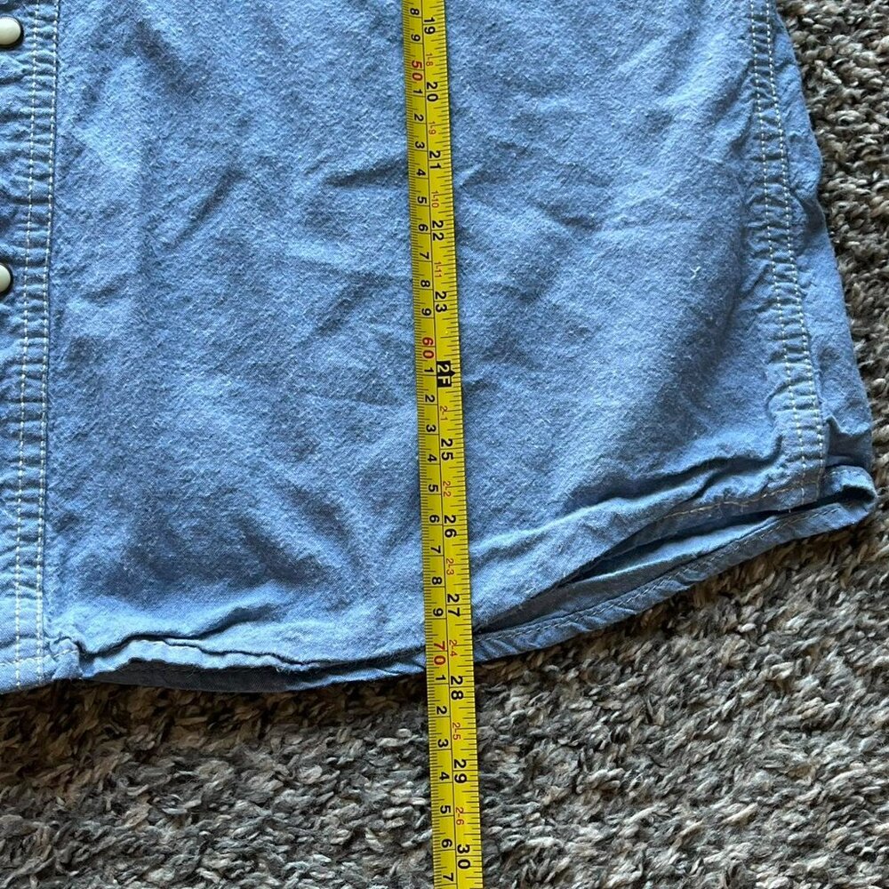 Cody James Blue Button Up Shirt Mens L Cowboy Western Work Casual Tee Outdoors - Picture 5 of 5